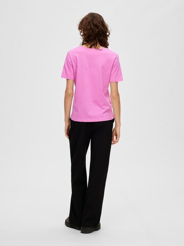 SELECTED FEMME T-shirt i rosa