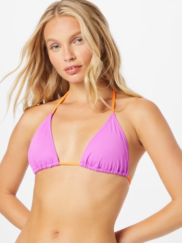 Cotton On Body - Triángulo Top de bikini en lila: frente