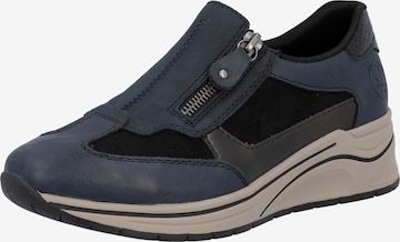 Slip on 'N9552' Rieker en bleu : devant
