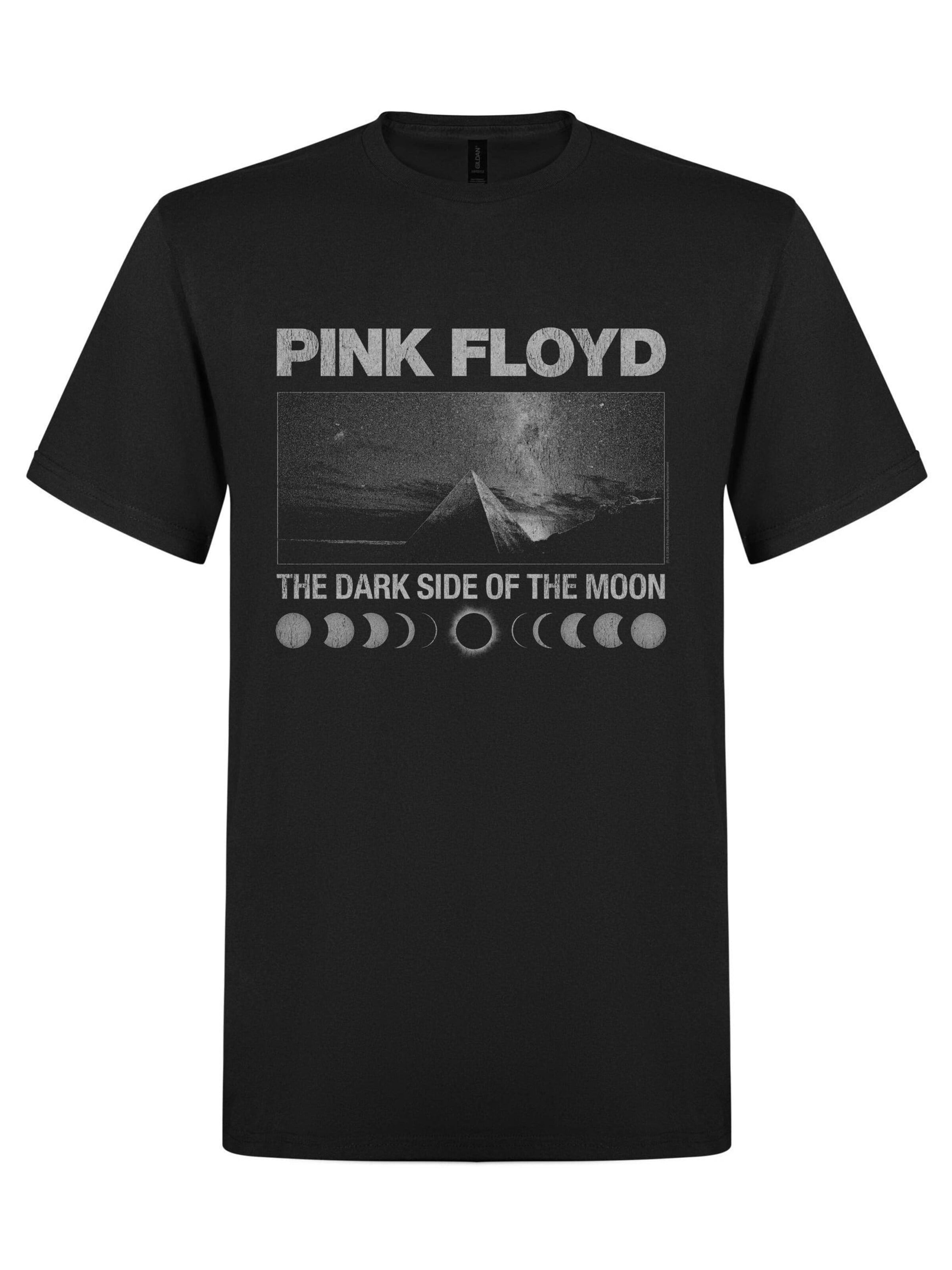 T-Shirt 'Pink Floyd B/W Pyramids T-Shirt' Pink Floyd en noir : devant