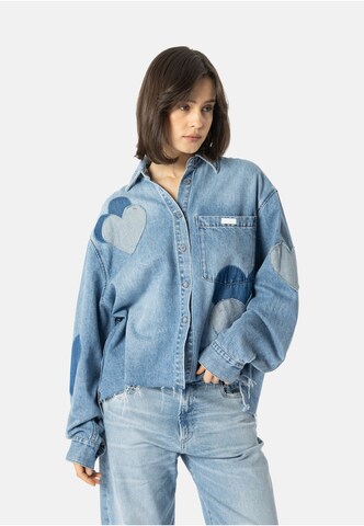 Elias Rumelis Bluse 'Beba' in Blau: Vorderseite