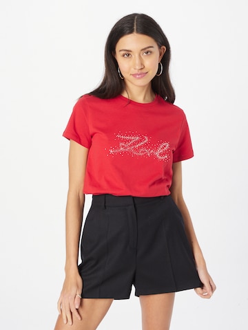 Karl Lagerfeld - Camiseta en rojo: frente