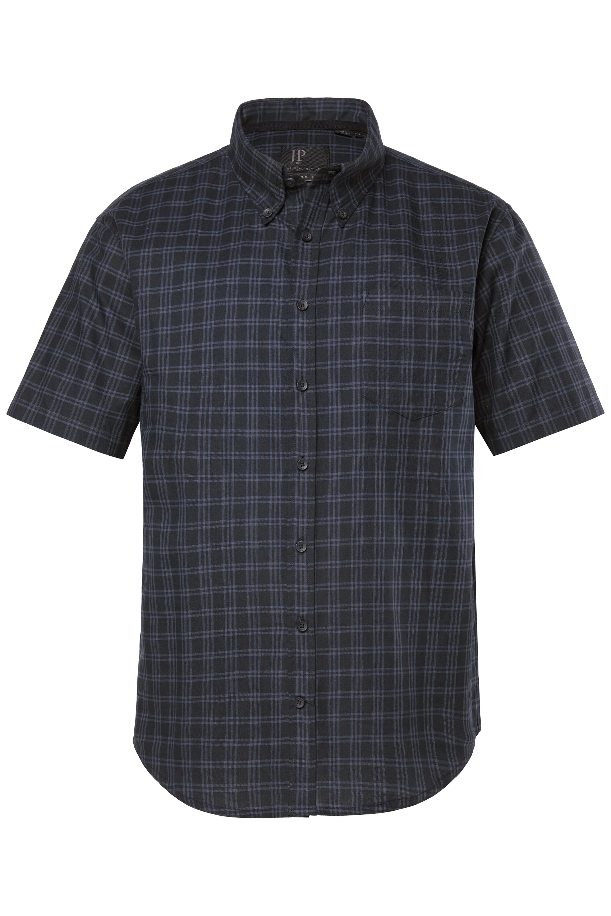 JP1880 Regular Fit Hemd in Schwarz: Vorderseite