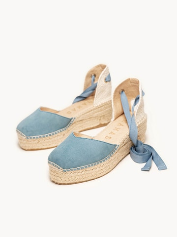 Alhamas - Sandalias 'Alpargata Cuña 6 cm' en azul