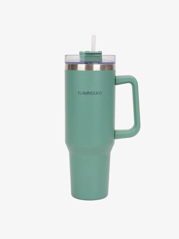 Flamingueo Drinking Bottle 'Thermos Bottle' in Green: front