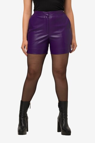 Regular Pantalon Ulla Popken en violet : devant