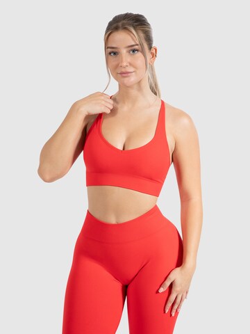 Bustier Soutien-gorge de sport Smilodox en rouge : devant