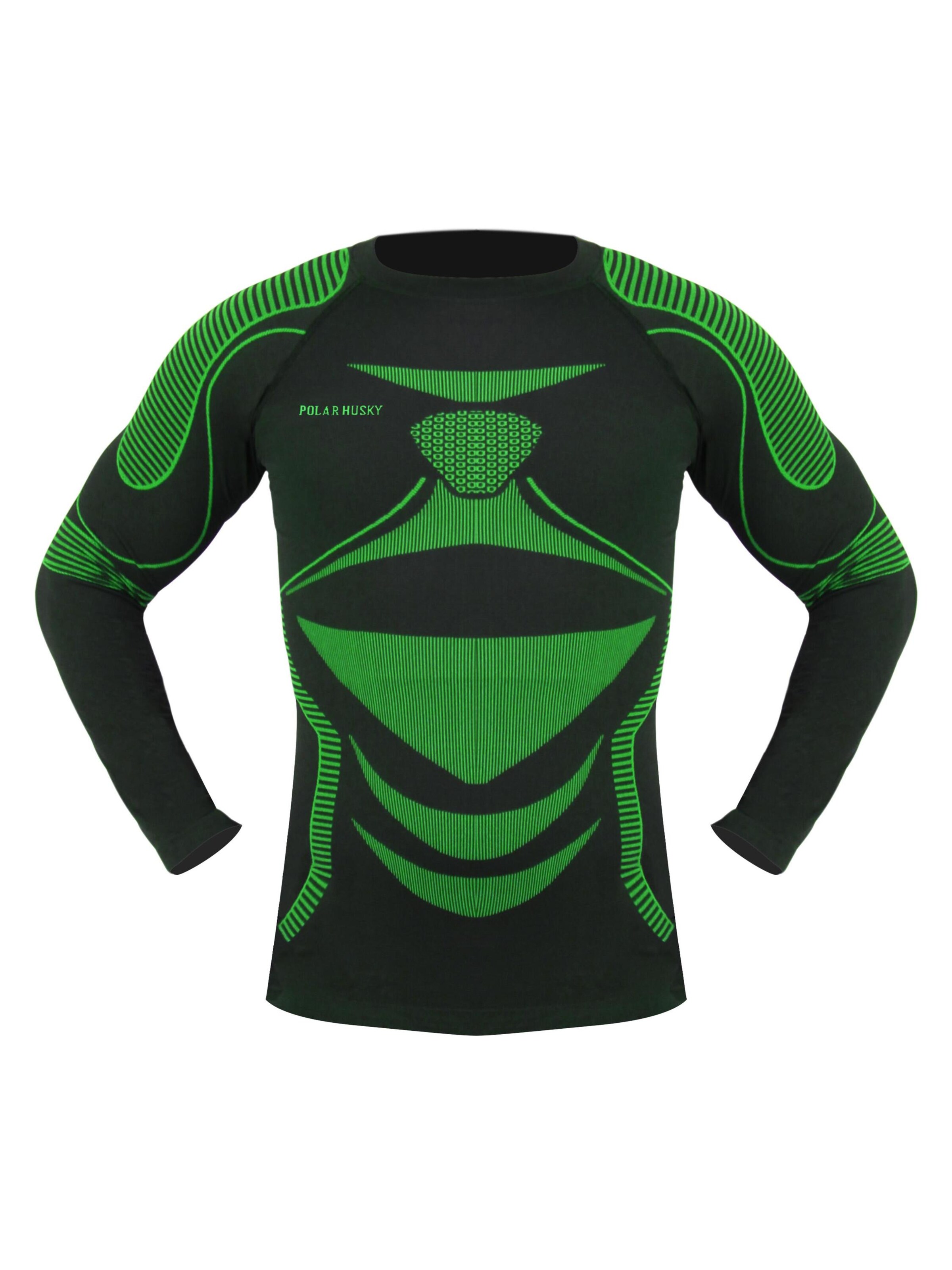 Polar Husky Base Layer in Grün: Vorderseite