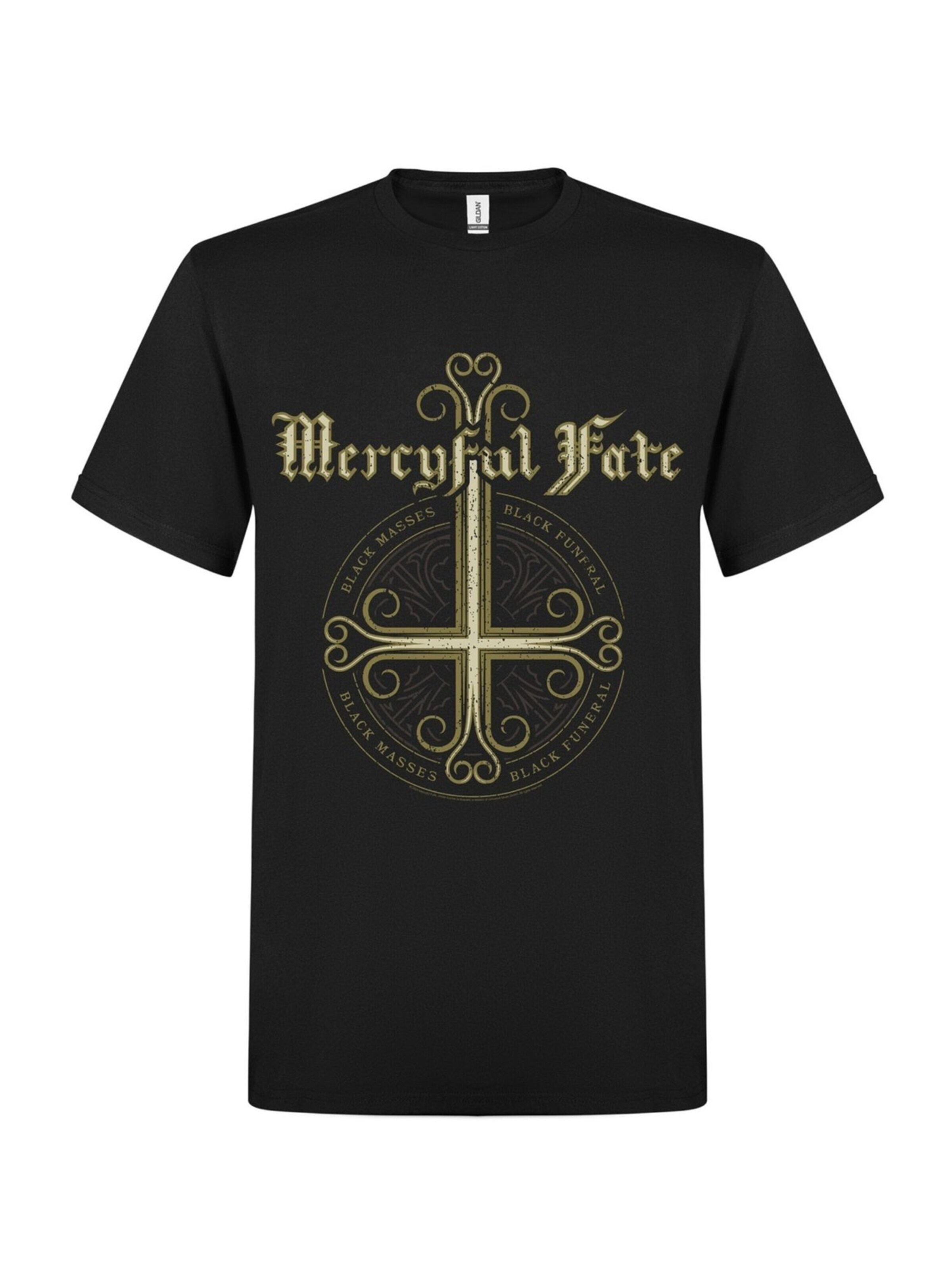 Rockshirts Shirt 'Mercyful Fate  Cross T-Shirt' in Black: front