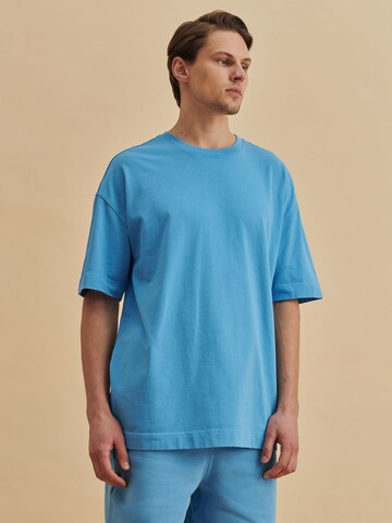 DAN FOX APPAREL Shirt 'Erik' in Blauw: voorkant