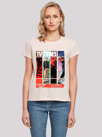 T-shirt 'TV Times Patrick McGoohan The Prisoner 1967 Cover' F4NT4STIC en rose : devant