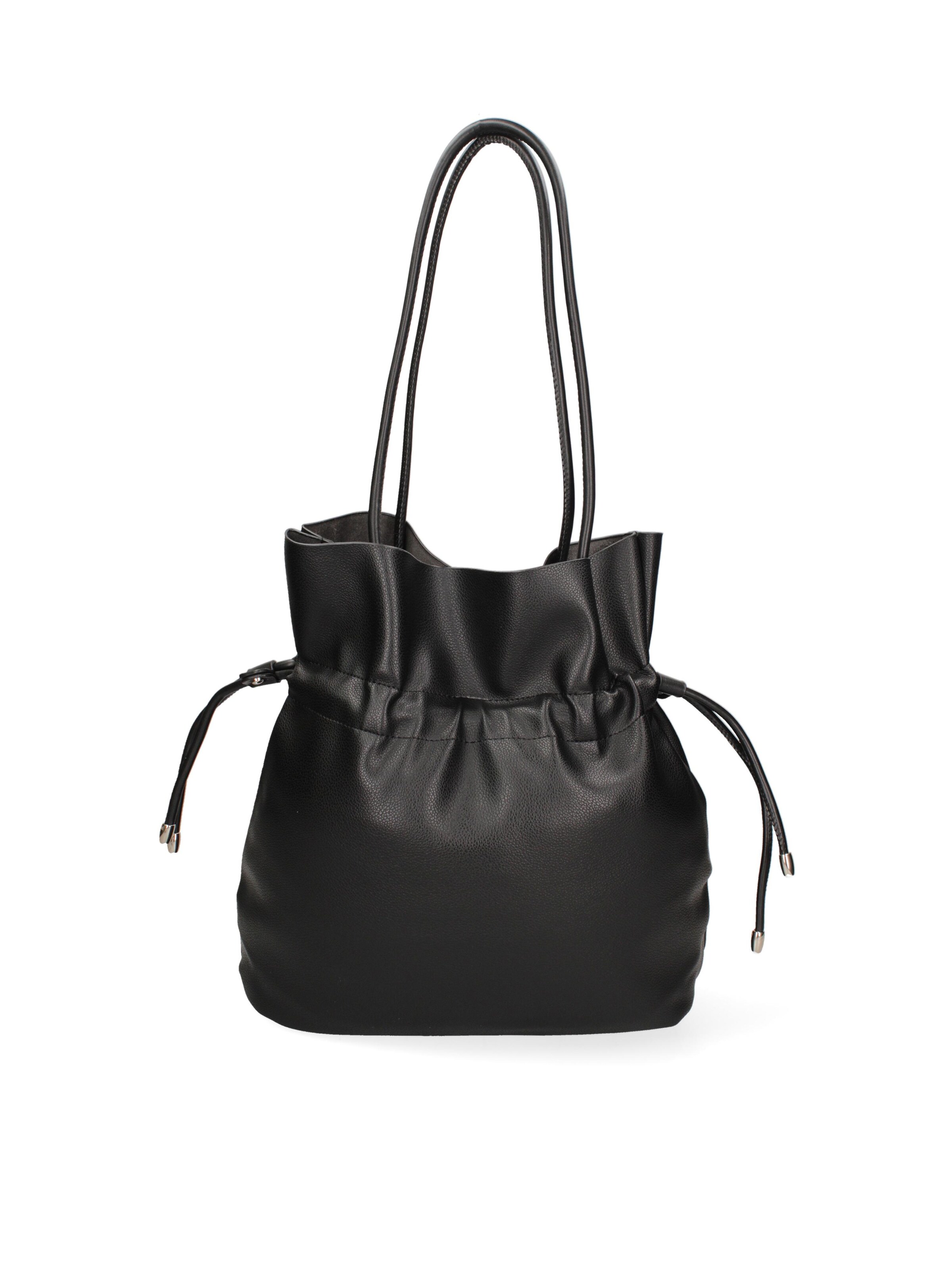 Borsa a spalla 'Borsa a Spalla Donna David Jones PVC con Zip e Manici Resina' di David Jones in nero
