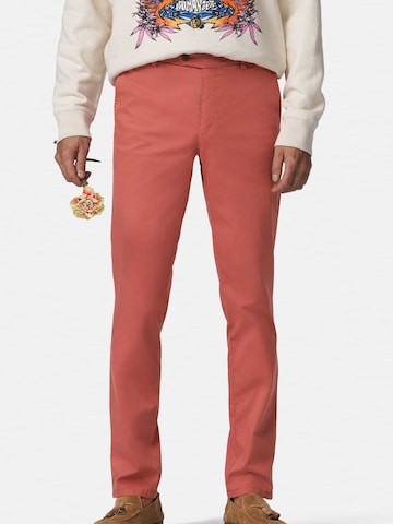 MMXGERMANY Slim fit Chino Pants 'Lupus' in Red: front