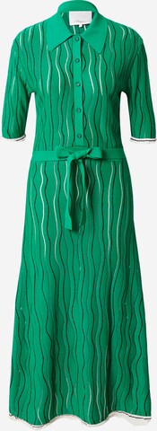 3.1 Phillip Lim Gebreide jurk in Groen: voorkant