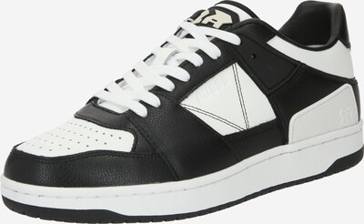 GUESS Låg sneaker 'SAVA' i svart / vit, Produktvy