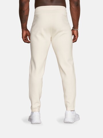 GOLD´S GYM APPAREL Tapered Sports trousers 'ERIC' in White