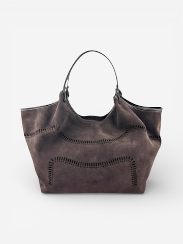 Sac bandoulière 'Madera Suede' Cheval Firenze en marron : devant