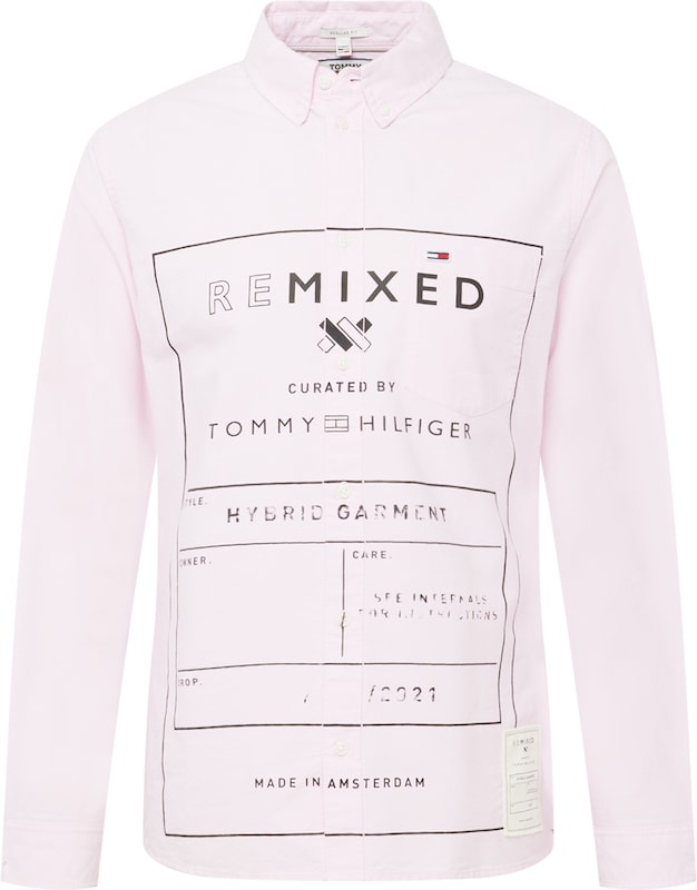 Tommy Remixed Regular Fit Hemd in Pastellpink