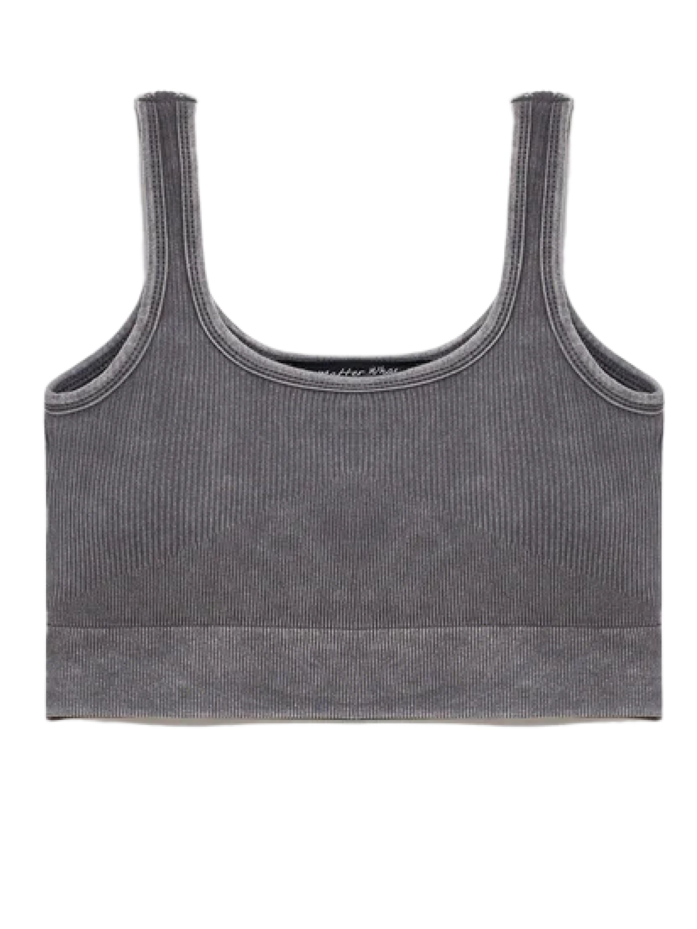 No Matter What Top in Grey: front