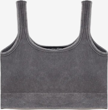 No Matter What Top in Grey: front