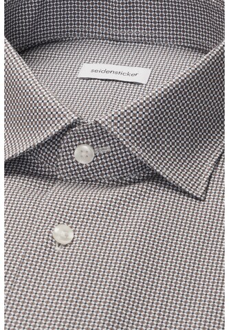 SEIDENSTICKER Regular fit Zakelijk overhemd in Bruin