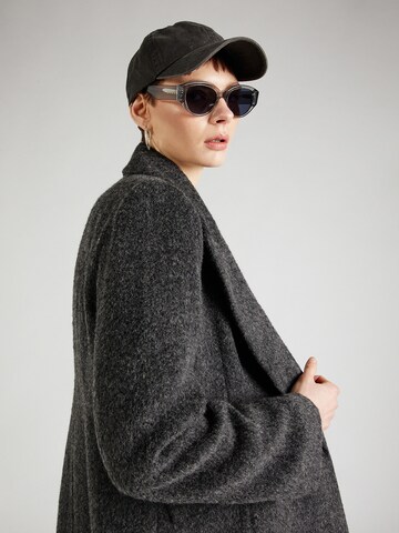 Gina Tricot Between-Seasons Coat 'Fuzzy' in Grey