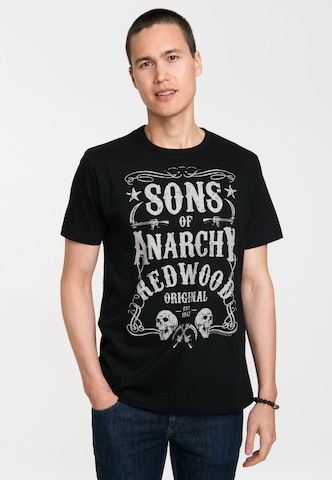 LOGOSHIRT Shirt in Black: front