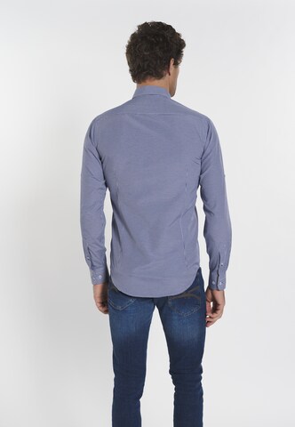 DENIM CULTURE Regular Fit Hemd 'Benjamin' in Blau