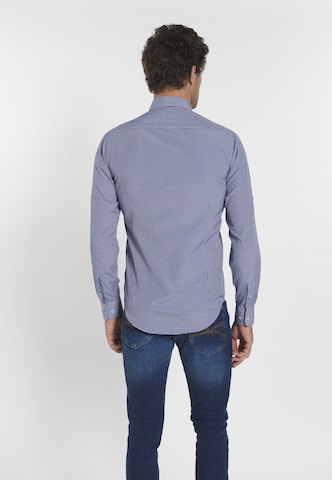 mėlyna DENIM CULTURE Standartinis modelis Marškiniai 'Benjamin'