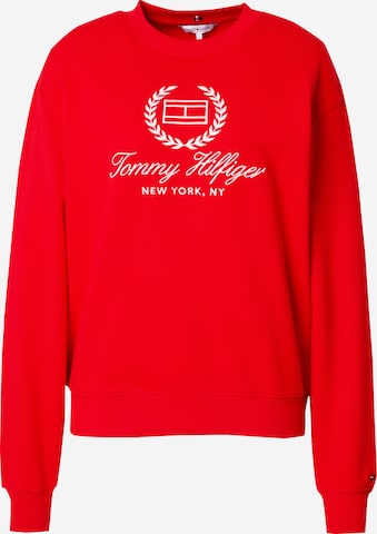 Felpa di TOMMY HILFIGER in rosso: frontale