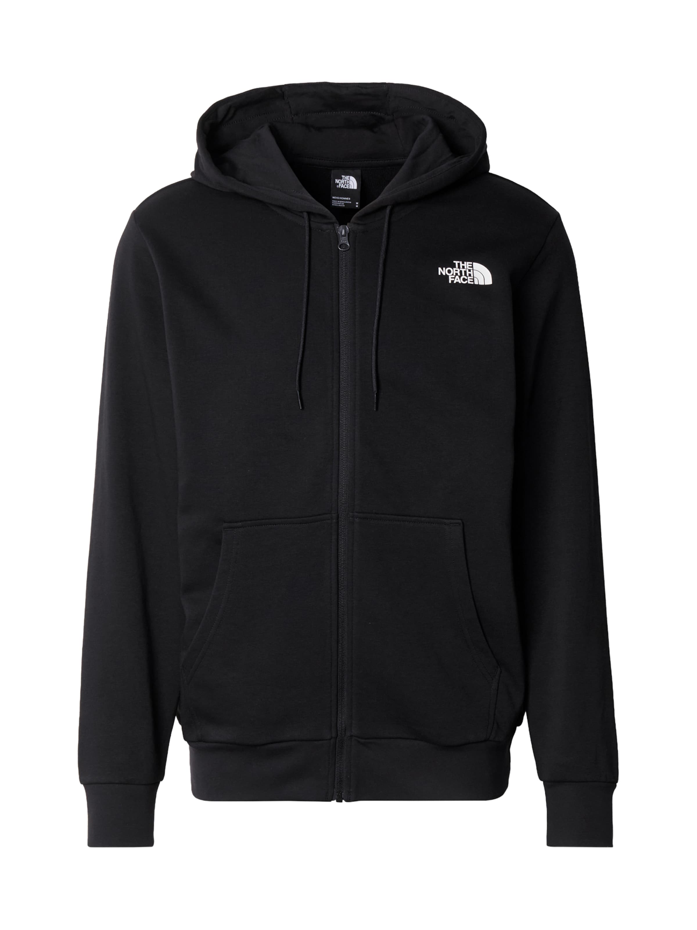 THE NORTH FACE Кофта на молнии 'SIMPLE DOME' в Черный: спереди