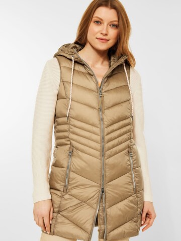 CECIL Vest in Beige: front