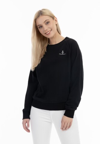 DreiMaster Maritim Sweatshirt 'Bridgeport' i svart: forside