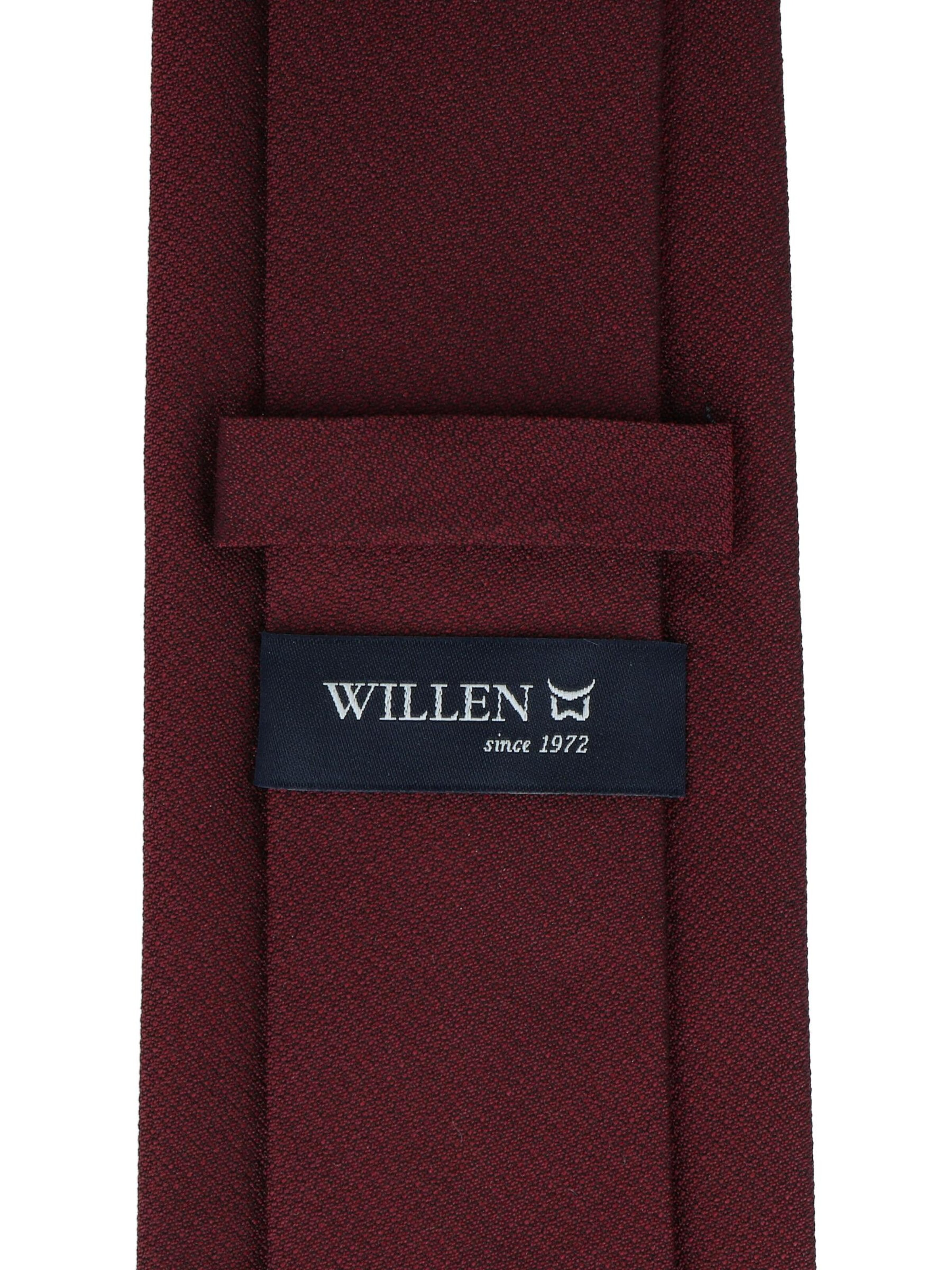 WILLEN Krawatte 'Uni Struktur'‌‌‌‌‌‌ in Rot