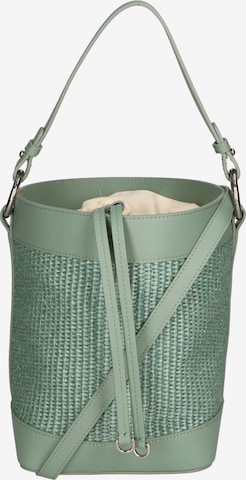 Borsa a sacco di Gave Lux in verde: frontale