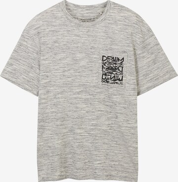 T-Shirt TOM TAILOR DENIM en gris : devant