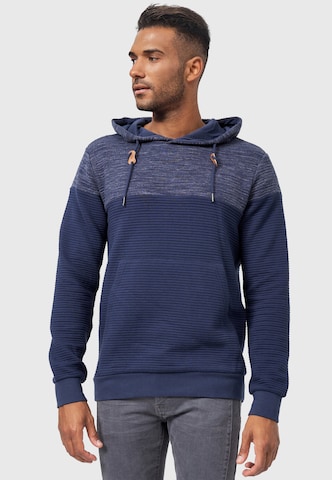 INDICODE JEANS Sweater in Blue: front