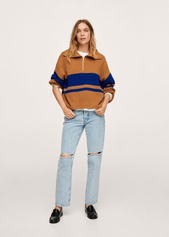 MANGO Pullover in Braun