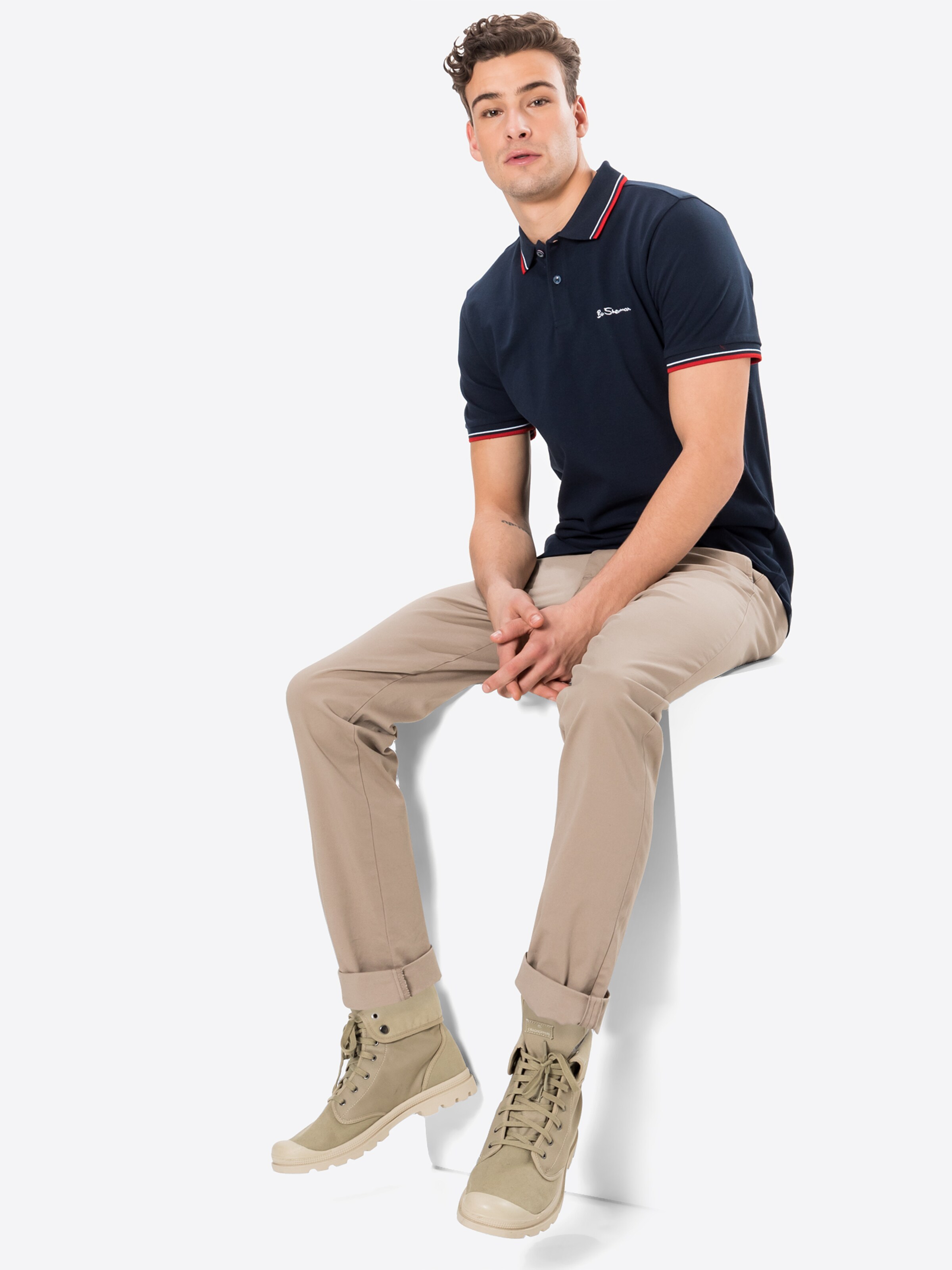 Männer Große Größen Ben Sherman Shirt in Navy - RE44551 Männer Große Größen Ben Sherman Shirt in Navy - RE44551