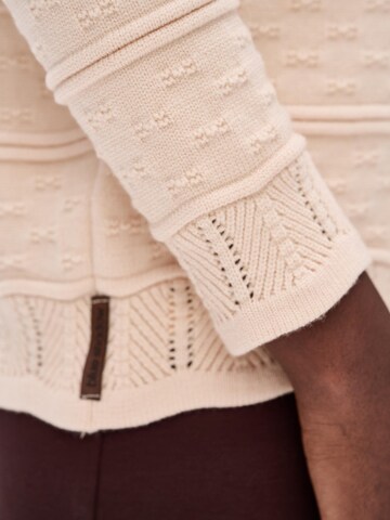 Blue Shadow Sweater in Beige: front
