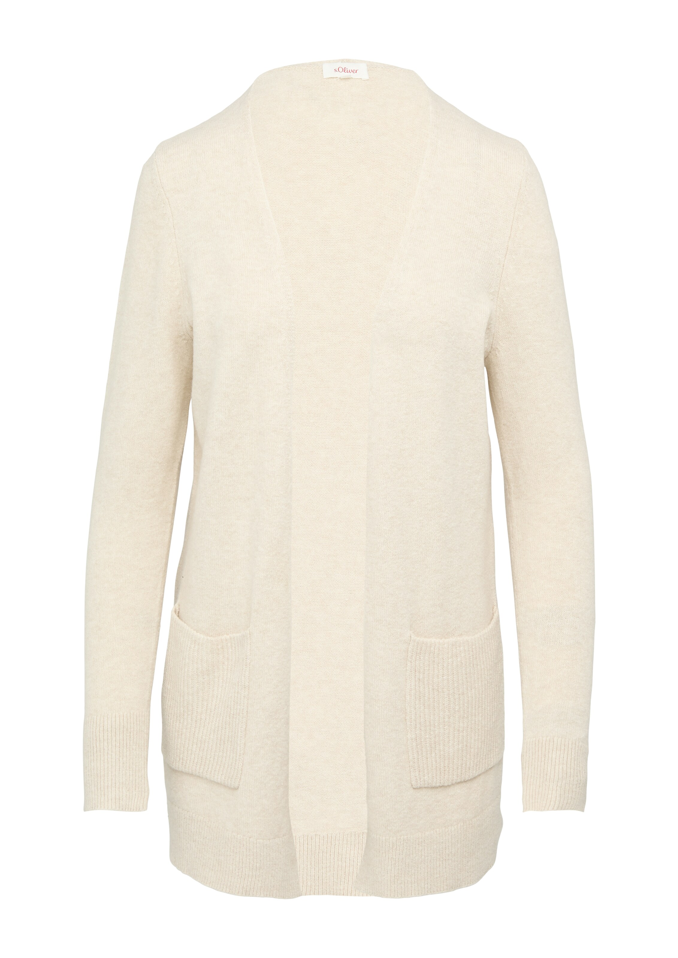 s.Oliver Strickjacke in Beige: Vorderseite