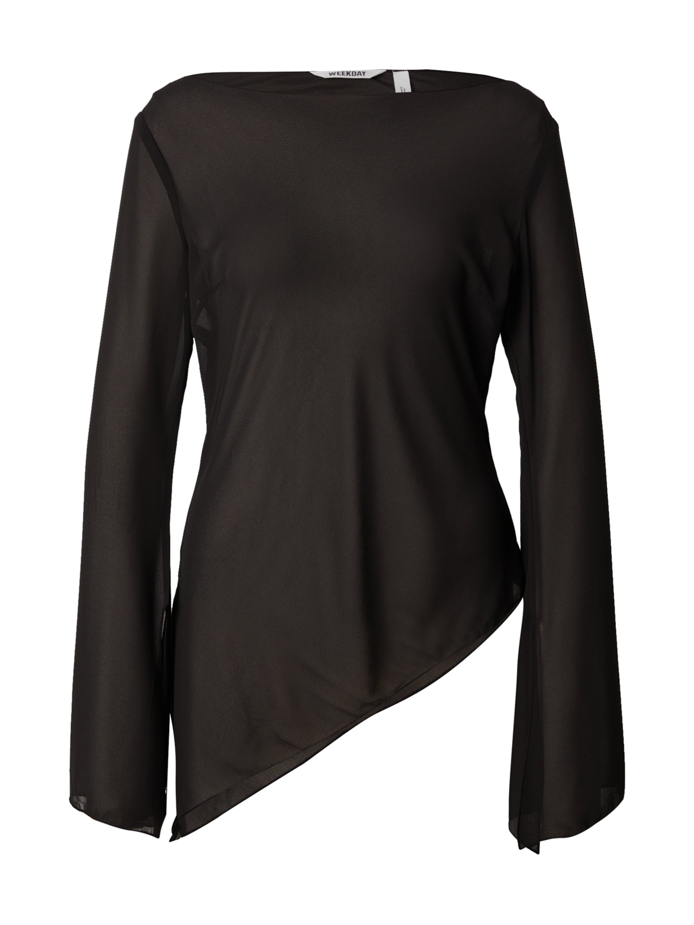 WEEKDAY Blouse in Zwart: voorkant