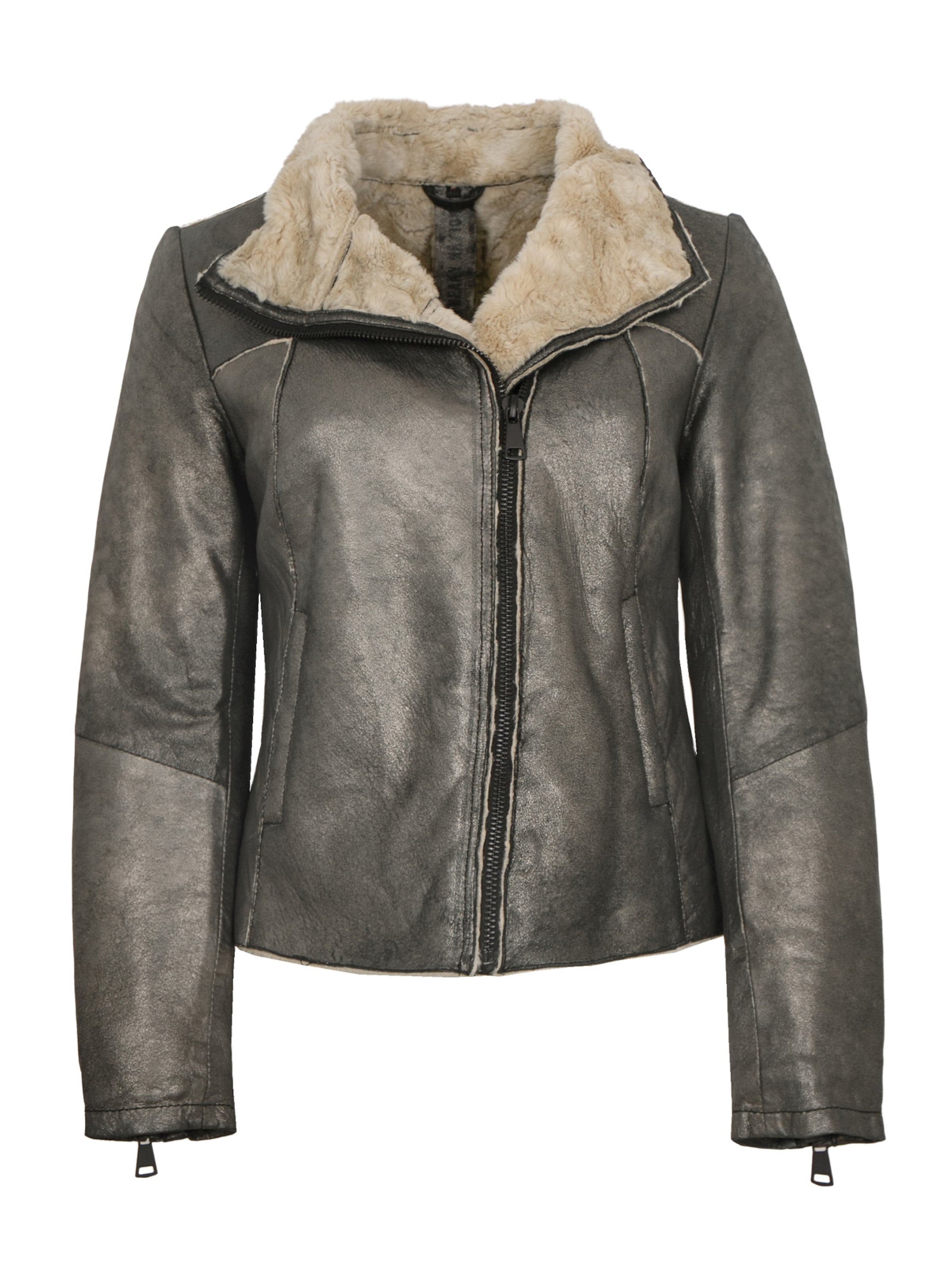 FREAKY NATION Between-Season Jacket 'Shine Star' in Grey: front