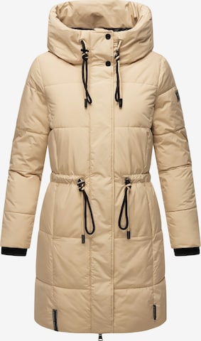 Manteau d’hiver 'Zuckertatze XIV' NAVAHOO en beige : devant