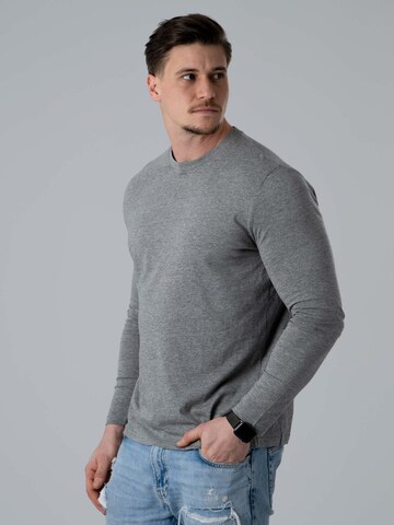 PANTONECLO Shirt 'Pantoneclo Men’s Crew Neck Long Sleeve T-Shirt- 3 PCS' in Grey