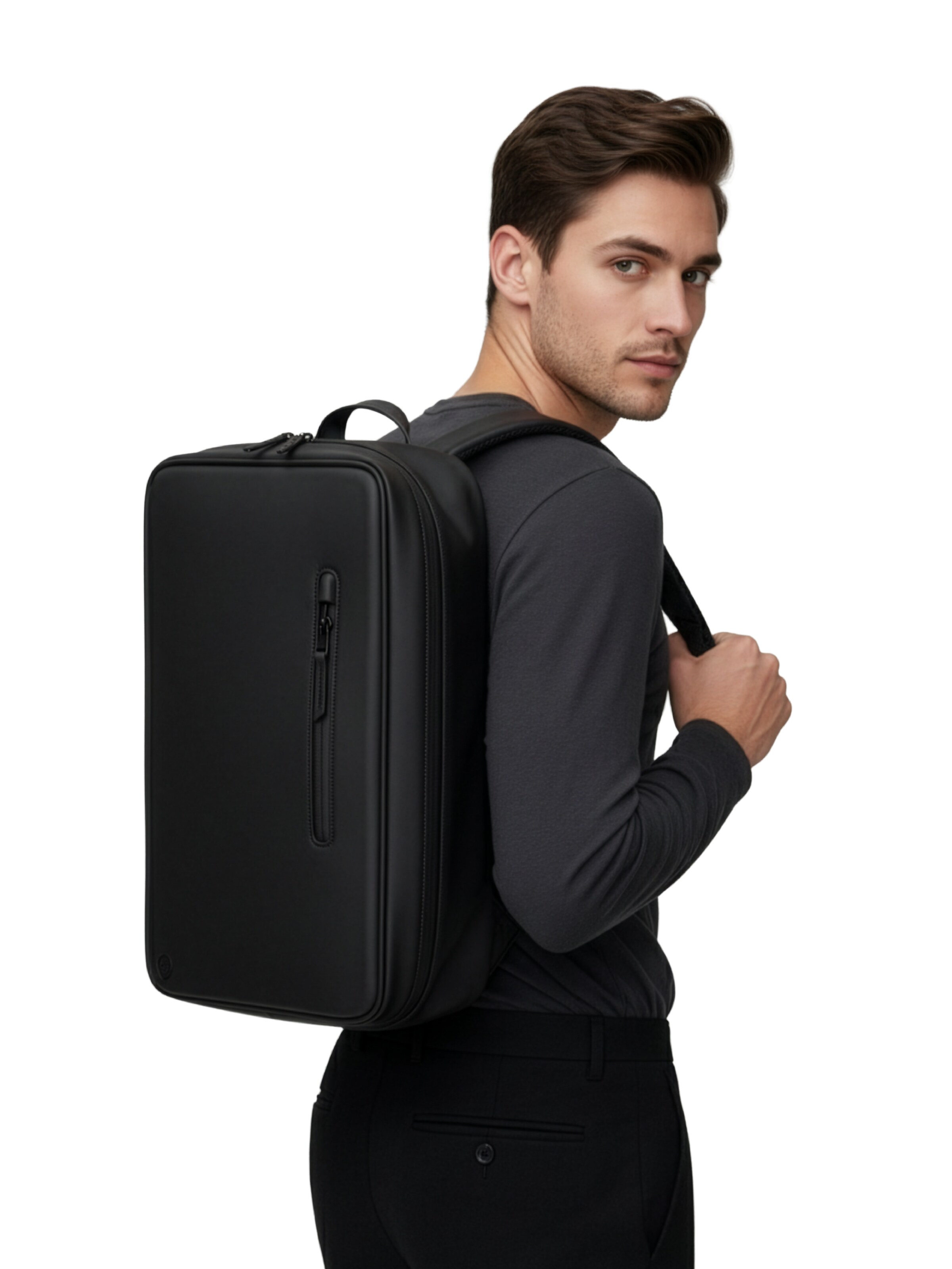 KIWEE Rucksack 'Fisherman Backpack'‌‌‌‌‌‌‌‌ in Schwarz