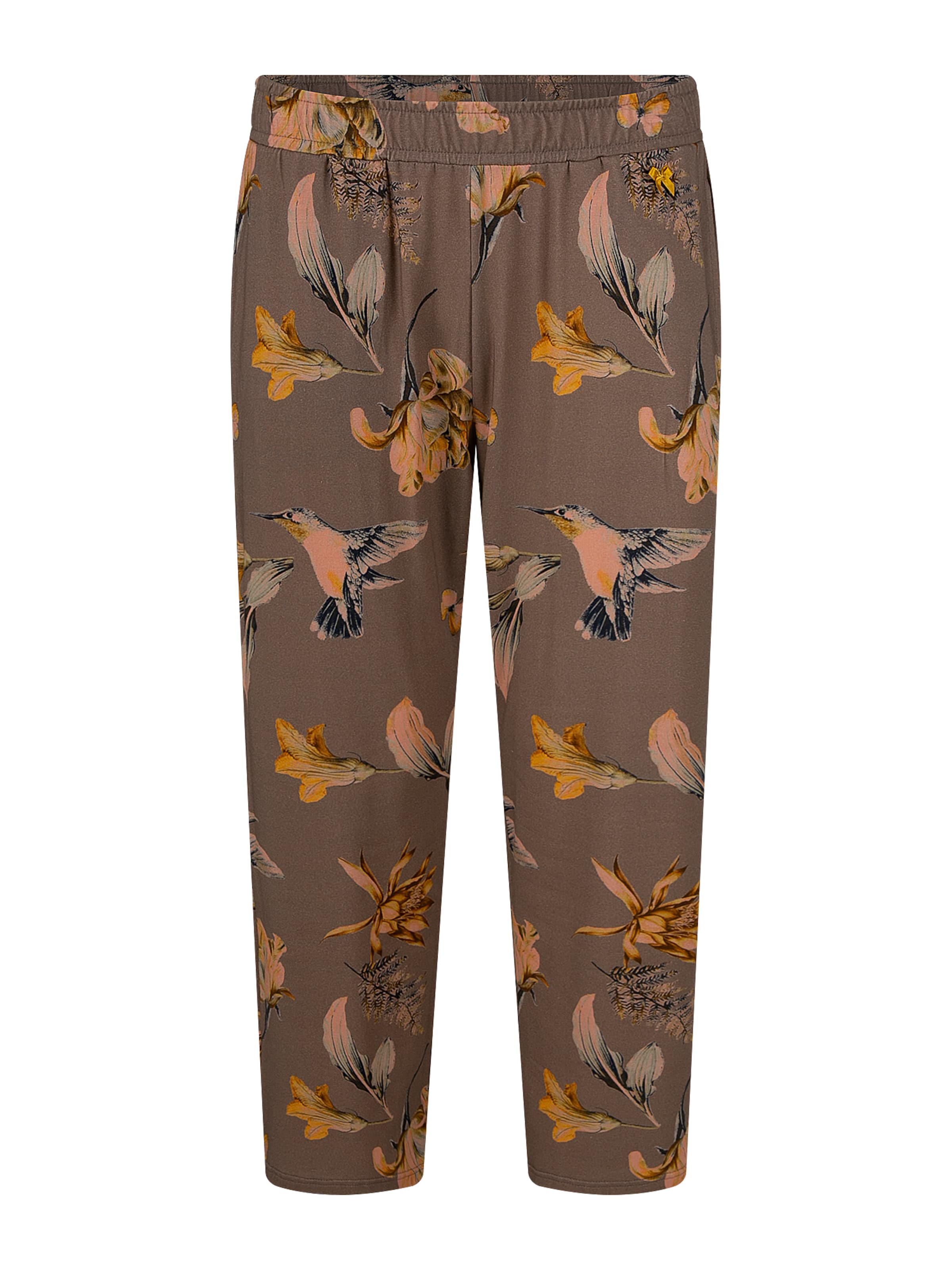Sanetta Pyjamahose 'Kolibri' in Braun: Vorderseite