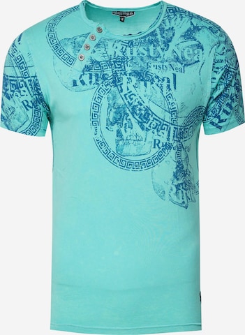 Rusty Neal Shirt in Blauw: voorkant