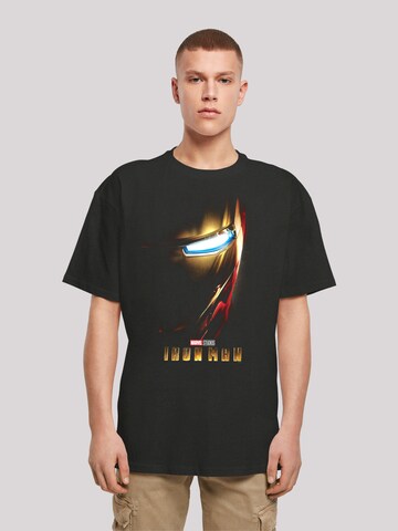F4NT4STIC Shirt 'Marvel Studios Iron Man' in Zwart: voorkant