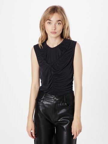 TOPSHOP Top in Zwart: voorkant